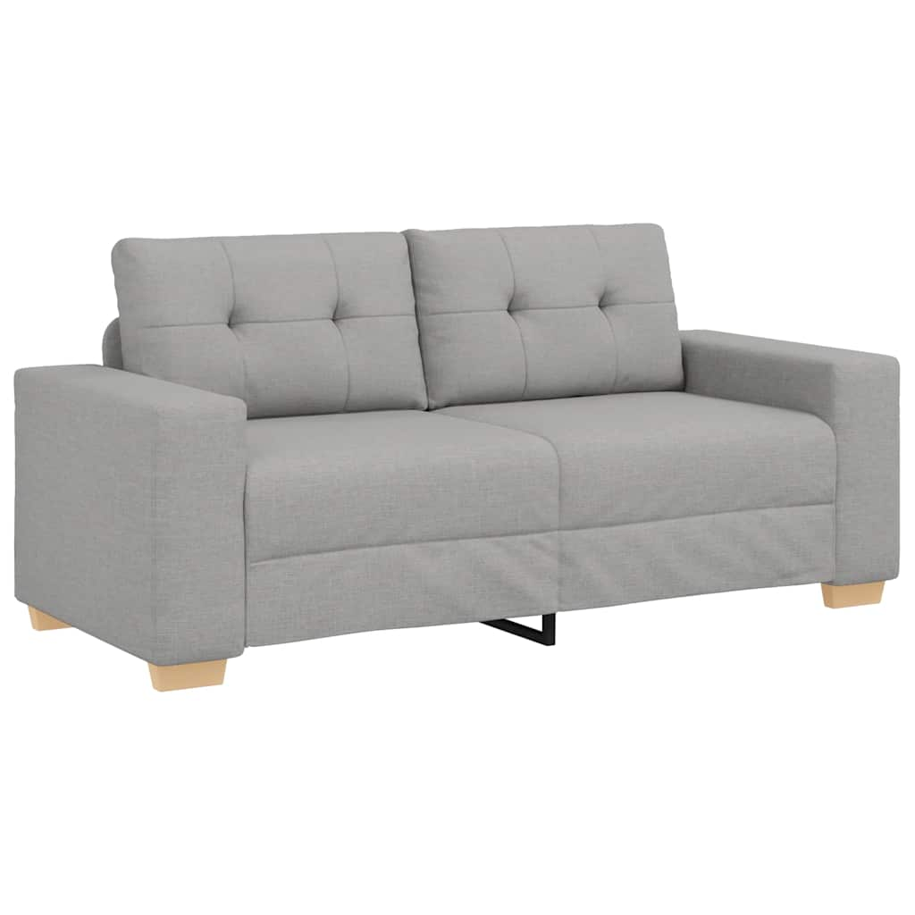 felhőszürke szövet loveseat kanapé 140 cm (4105086)