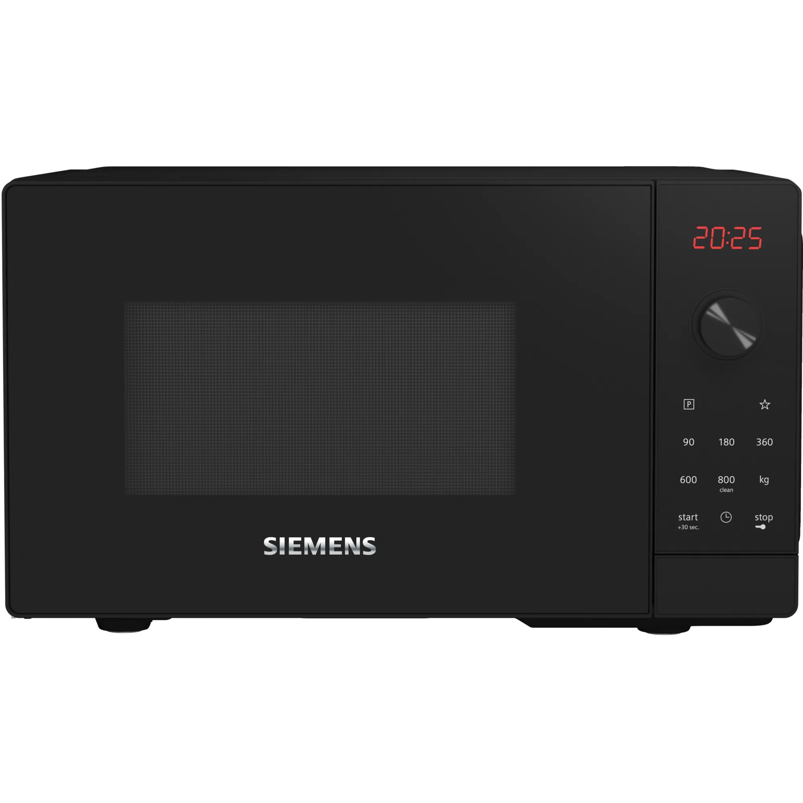 Siemens iQ300 FF023LMB2 mikróhullámú sütő Szabadonálló Egyszerű mikrohullámú sütő 20 L 800 W Fekete (FF023LMB2)