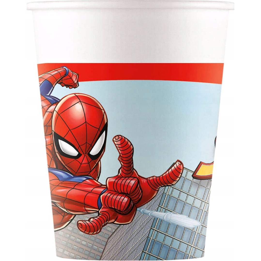 Pókember Crime Fighter Papír Pohár - 8 db, 200 ml (5201184938645)