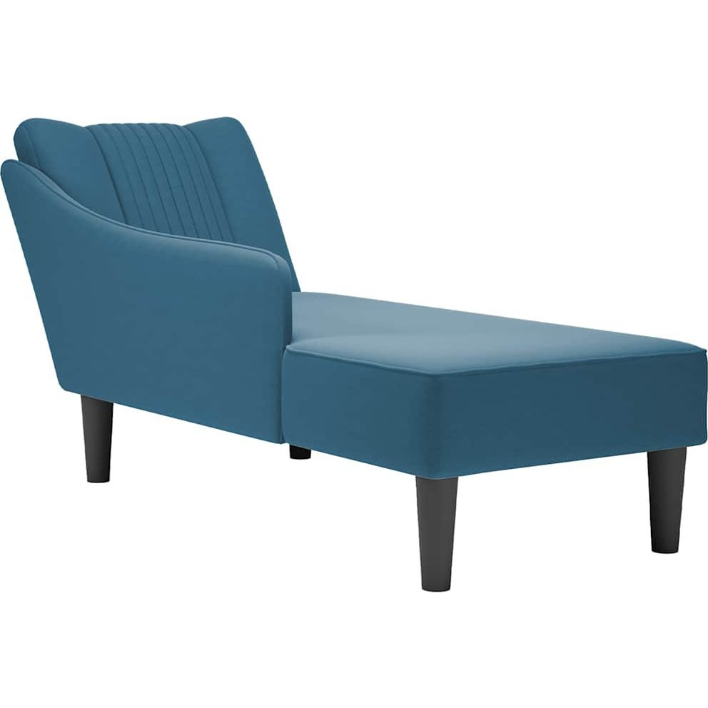 Fotel társalgó jobb karfával Kék bársony (4009791)