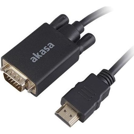 AKASA HDMI to VGA Adapter Cable 2m (AK-CBHD26-20BK)