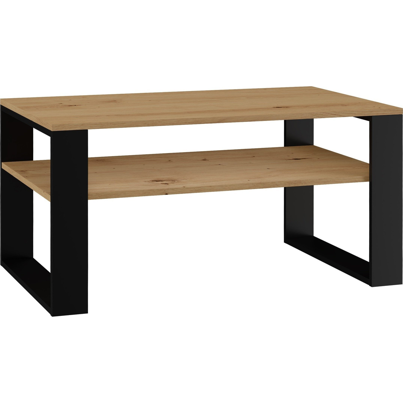 WM-Meble Plano Dohányzóasztal - Fekete/Artisan (action_LISTOHDRE0072)