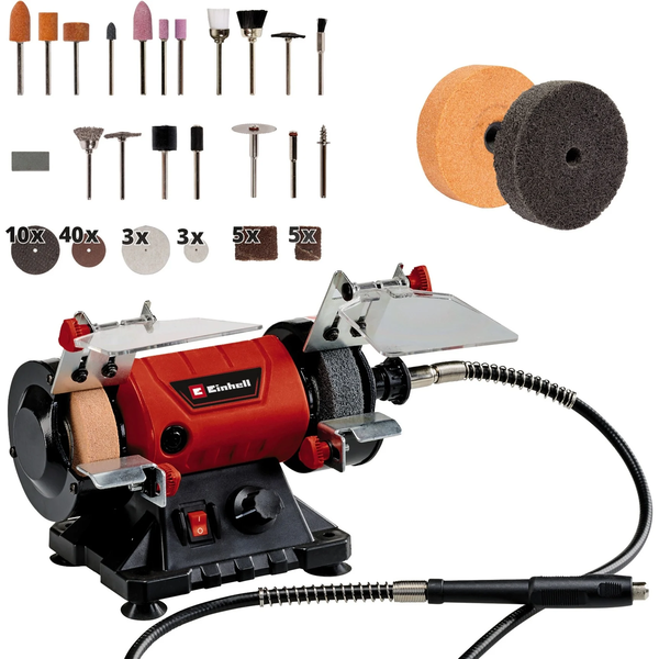 Einhell TC-XG 75 Kit Kettős köszörűgép + Gravírozó