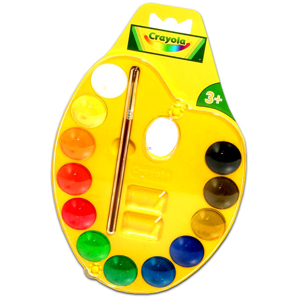 Crayola Palettás vízfesték készlet - 12 szín (98434)