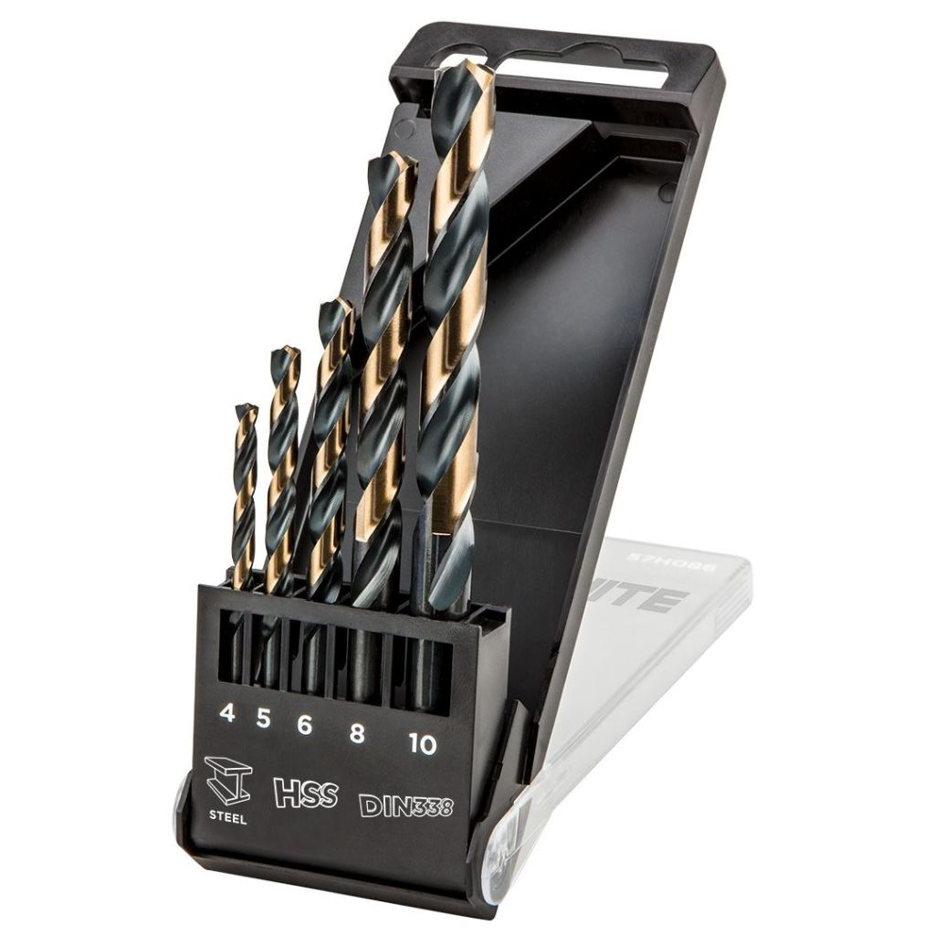 Graphite 55H086 HSS-CNC csigafúró készlet 4.0 - 10.0mm, 5 részes (55H086)