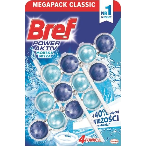  Bref Zawieszka do WC Bref Active Ocean 3x50g uniwersalny