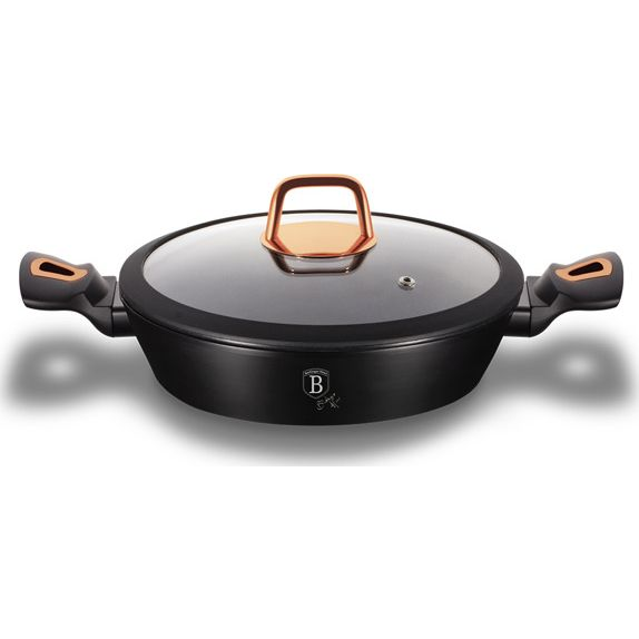 Berlinger Alacsony lábas fedővel 28 cm Black Rose (BH/1640N)