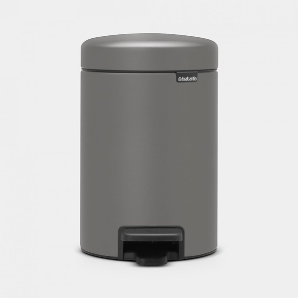 Brabantia New Icon 3 literes pedálos rozsdamentes szemetes - Szürke