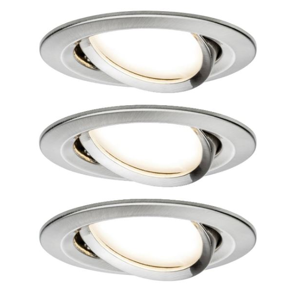 Paulmann LED-es beépíthető lámpa 3 részes készlet LED 18 W vas (92959) (P92959)