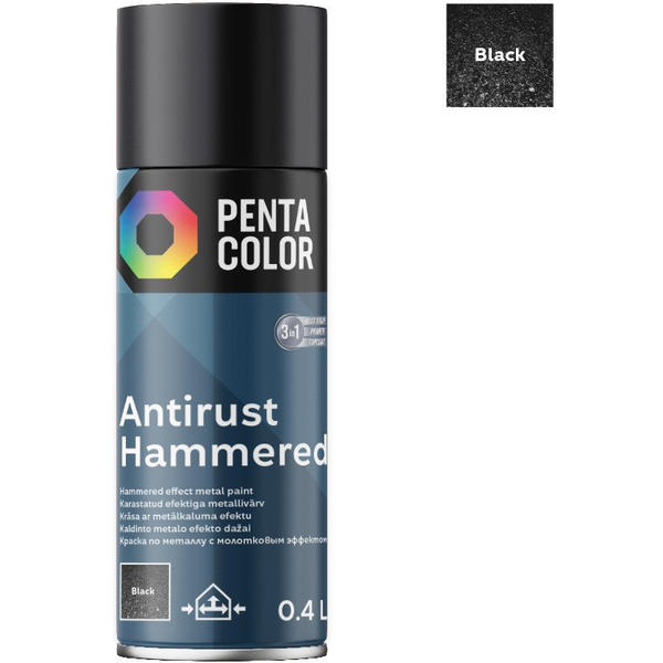  Pentacolor SPRAYPAINT PENTA ANTIRUST HAMM BLK 400ML