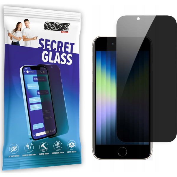  GrizzGlass Szkło prywatyzujące GrizzGlass SecretGlass Apple iPhone SE 2022