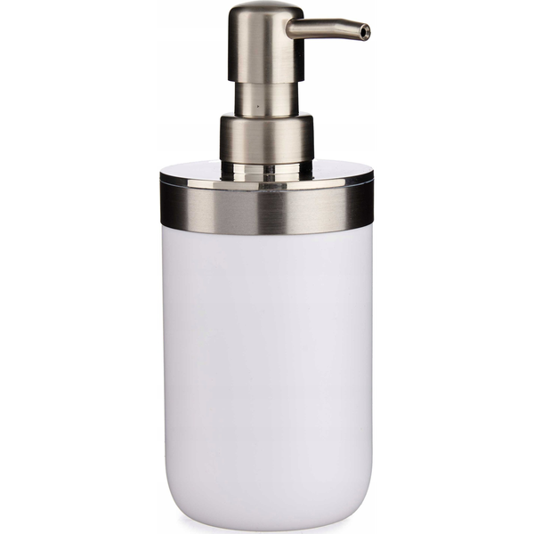 Dispensador De Jabón Acero Inoxidable Blanco Plástico (350 Ml)