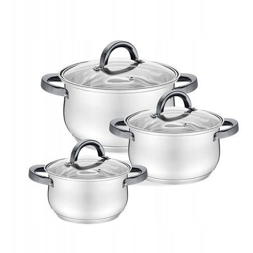 Zilner Katlu komplekts Rosberg R51210O10  18/20/22/24/26 cm.  Nerūsējošais tērauds 5R51210O10 (3800237043071)
