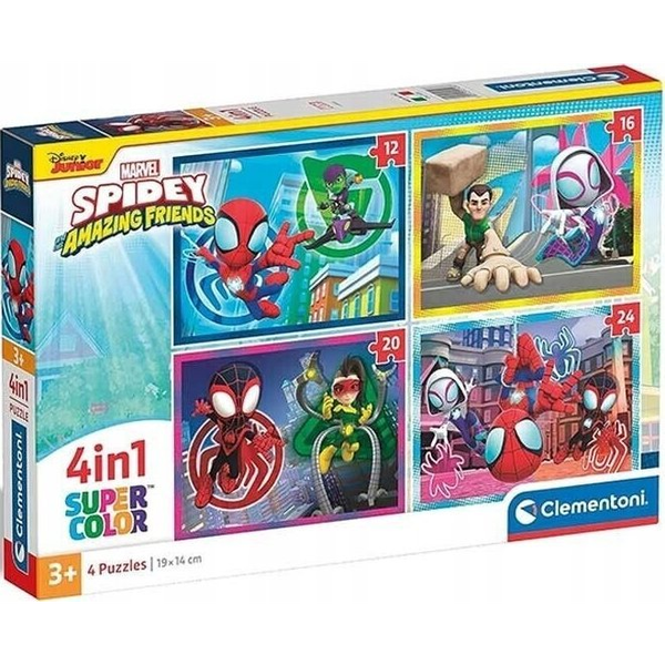 Clementoni Spidey & His Amazing Friends Kirakós játék 12 db Képregény