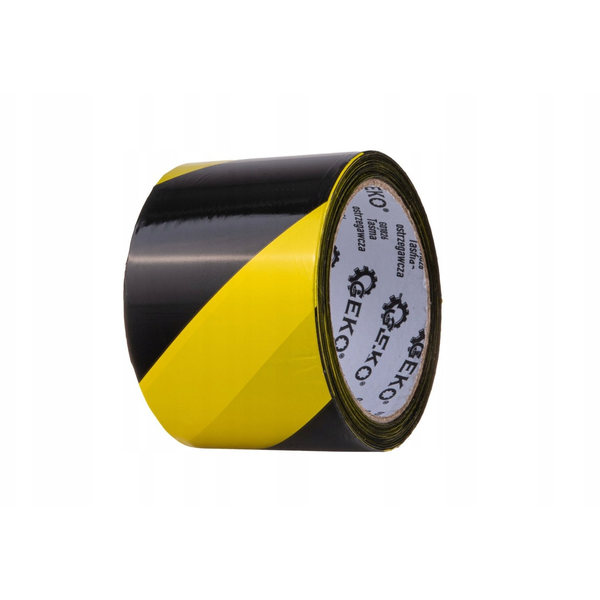 Taśma ostrzegawcza żółto-czarna 100m x 70mm (80)