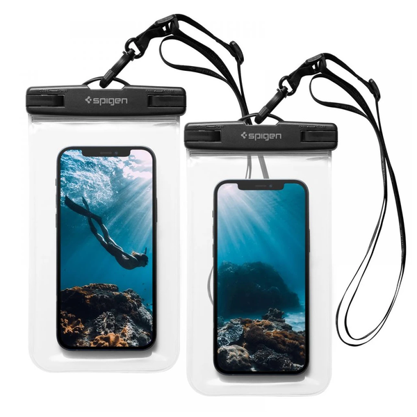 SPIGEN A601 Univerzális Vízálló Tok 2-PACK Crystal Clear