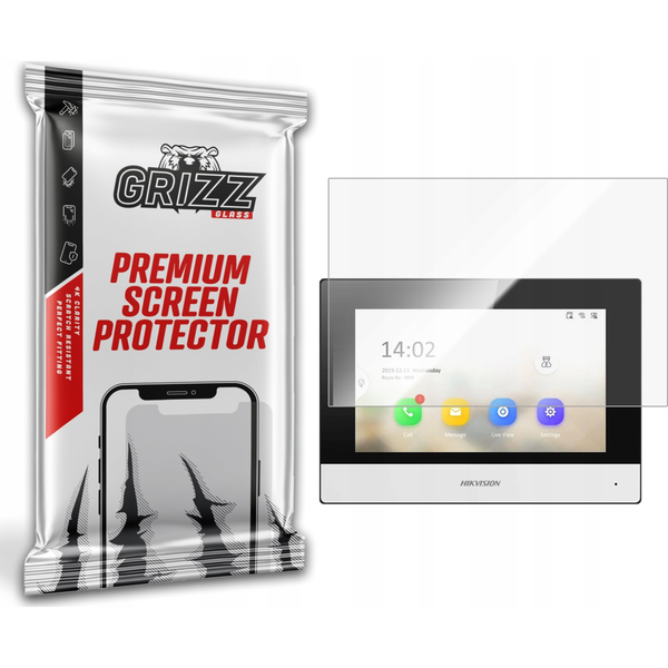  GrizzGlass Folia ceramiczna GrizzGlass CeramicFilm do wideodomofonu HIKVISION IP DS-KH8350-WTE1/EU 7"