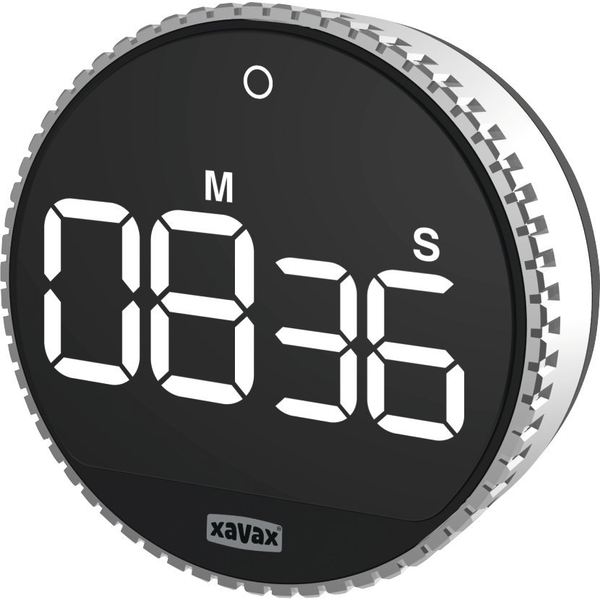 Hama Rotation Timer da cucina digitale Nero, Argento