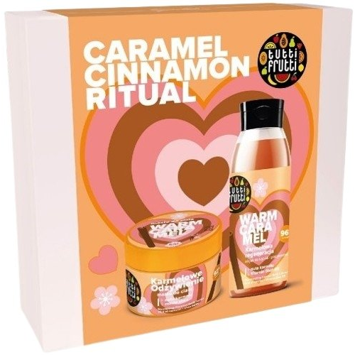 Farmona TUTTI FRUTTI Zestaw prezentowy Caramel & Cinnamon (Olejek do kąpieli 400ml + Masło do ciała 200ml)