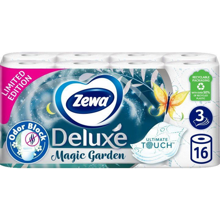 ZEWA Deluxe Magic Garden (16 tekercs) (7322540802191)