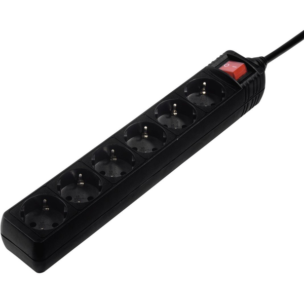 Hama 137265 prolunghe e multiple 3 m 6 presa(e) AC Interno Nero