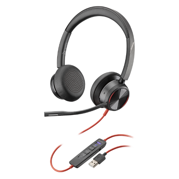 HP Poly Blackwire 8225 USB-C fekete headset (8G0Z4AA)