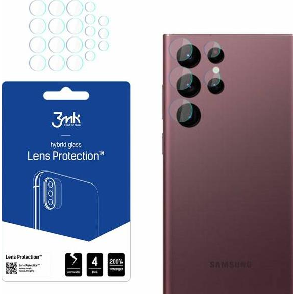 Hybridní Sklo 3MK pro Samsung Galaxy S22 Ultra 4 ks