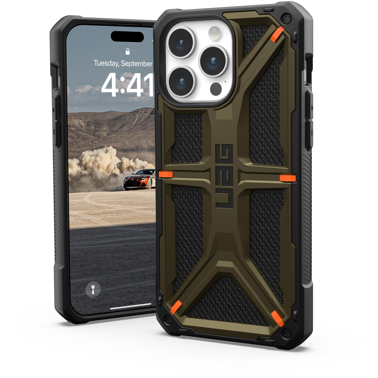 UAG Monarch Kevlar Element Green iPhone 15 Pro Max tok (11429811397B)