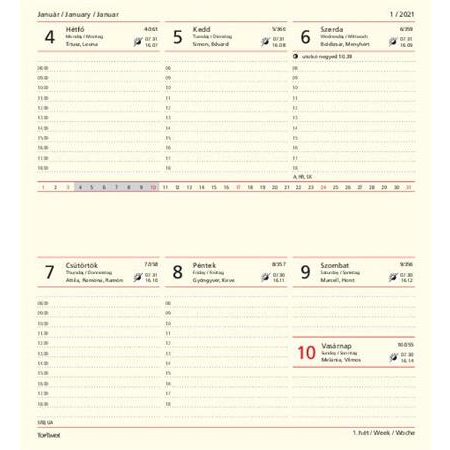 Toptimer Ace 95 x 170mm 2024 Zsebnaptár - Menta (21C030A-00T)