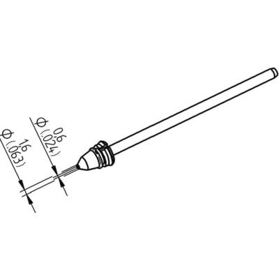 Ersa 0742ED0616H/SB Kiforrasztó hegy Kúpos Csúcs hossza 79.25 mm Tartalom, tartalmi egységek rendelésenként 1 db (0742ED0616H/SB)