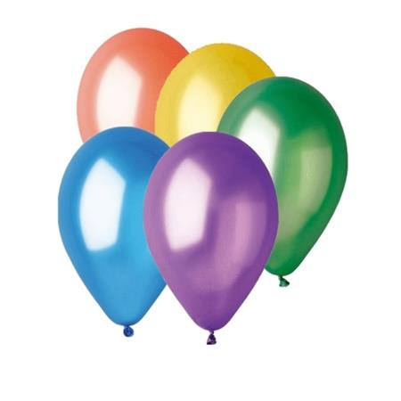 Léggömb 26 cm - Vegyes Metál (50 db)