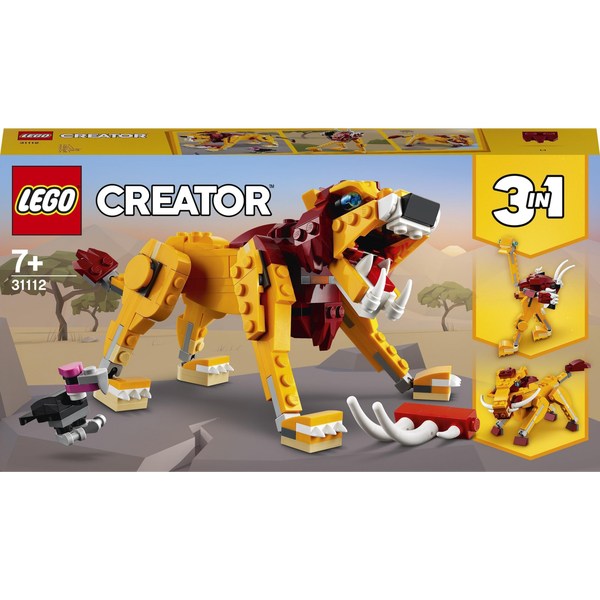 LEGO Creator - 3en1 León Salvaje + 7 años - 31112