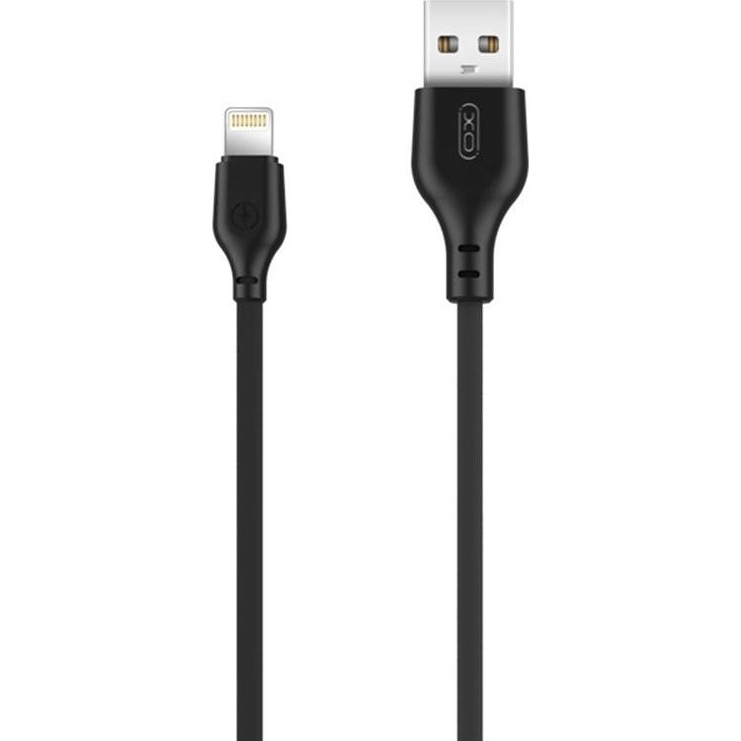 XO NB 103 USB-A apa - Lightning apa Adat- és töltőkábel 1m - Fekete (GSM094465)