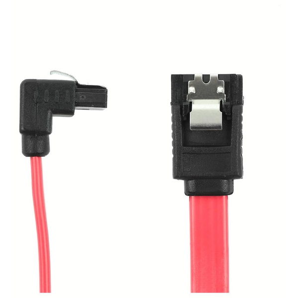 Accura SATA III - SATA III 0.3m úhlová červená