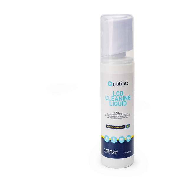 PLATINET LCD CLEANING LIQUID + MICROFIBER  PŁYN DO LCD 125ML + MIKROFIBRA 15x15CM PFS-PCK06 [46121]