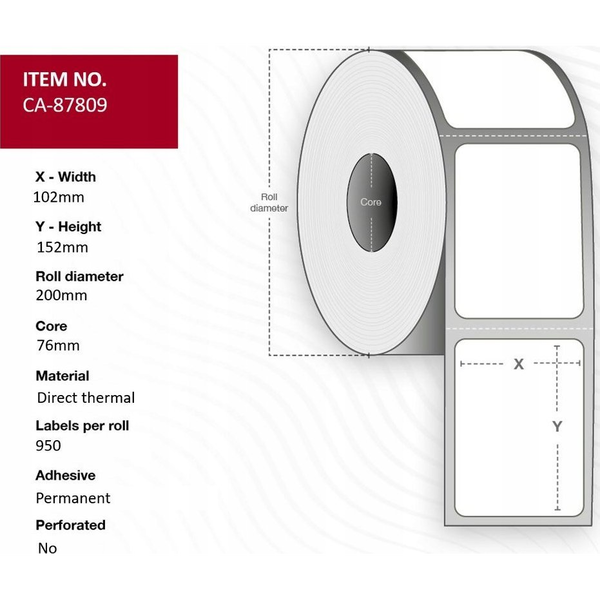 Capture CA-87809 print etiket