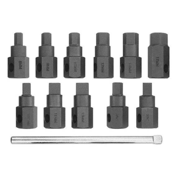 YATO Olajleeresztő kulcskészlet 12 részes 3/8 col (YT-0600)