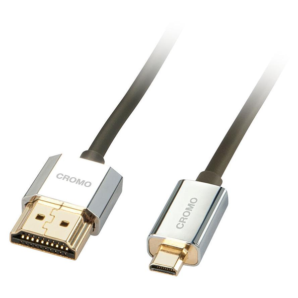 Lindy 41682 HDMI kabel 2 m HDMI Typ A (standardní) HDMI Typ D (micro) Černá