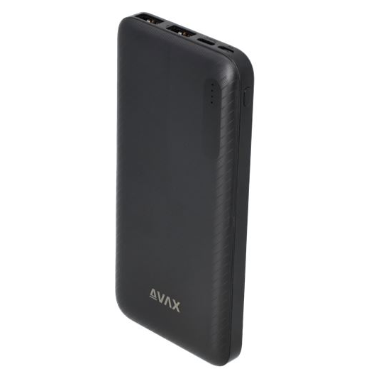 AVAX PB104B LIGHTY Type-C Powerbank 10.000mAh fekete (5999574480132) (5999574480132)