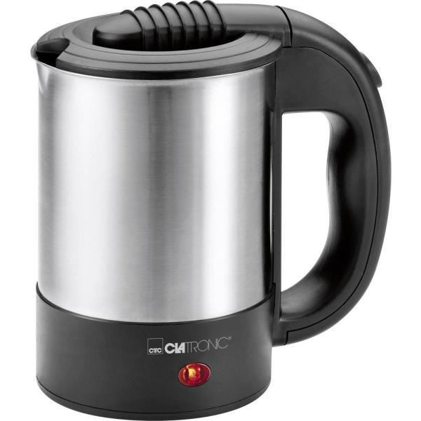 Reise-Wasserkocher WKR 3624 (edelstahl/schwarz, 0,5 Liter)