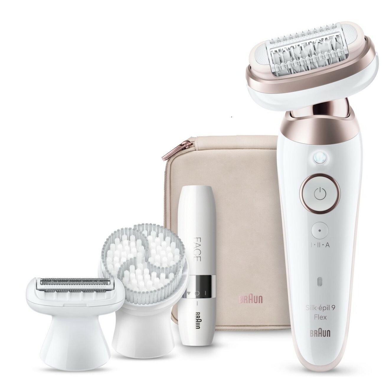 Braun Silk-épil 9 Flex 9-360 3D 40 csipeszek Rózsa, Fehér (9-360)