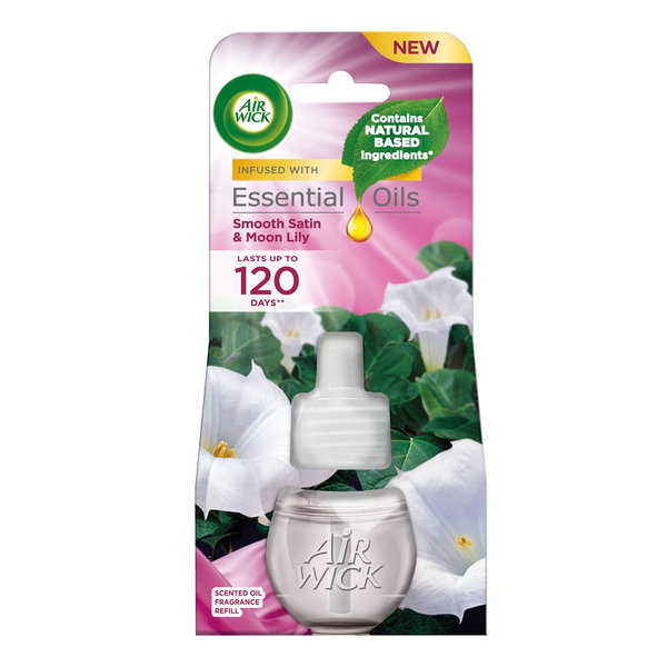 Air Wick Légfrissítő utántöltő 19 ml elektromos készülékbe  Bársony Szatén és Éji liliom (C50456)