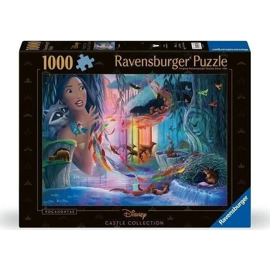 Puzzle 1000 piese Ravensburger Castelul Disney Pocahontas, 70x50cm, pentru adulti si copii de la 12 ani