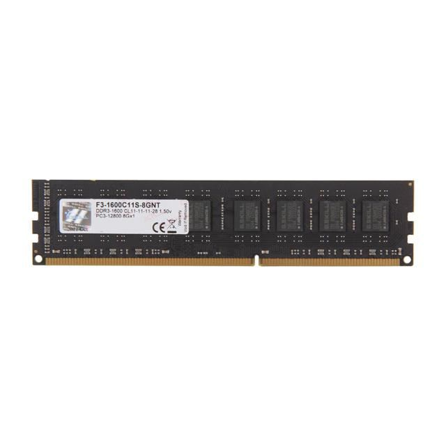 G.Skill Value DDR3 8GB 1600MHz CL11 memória (F3-1600C11S-8GNT)