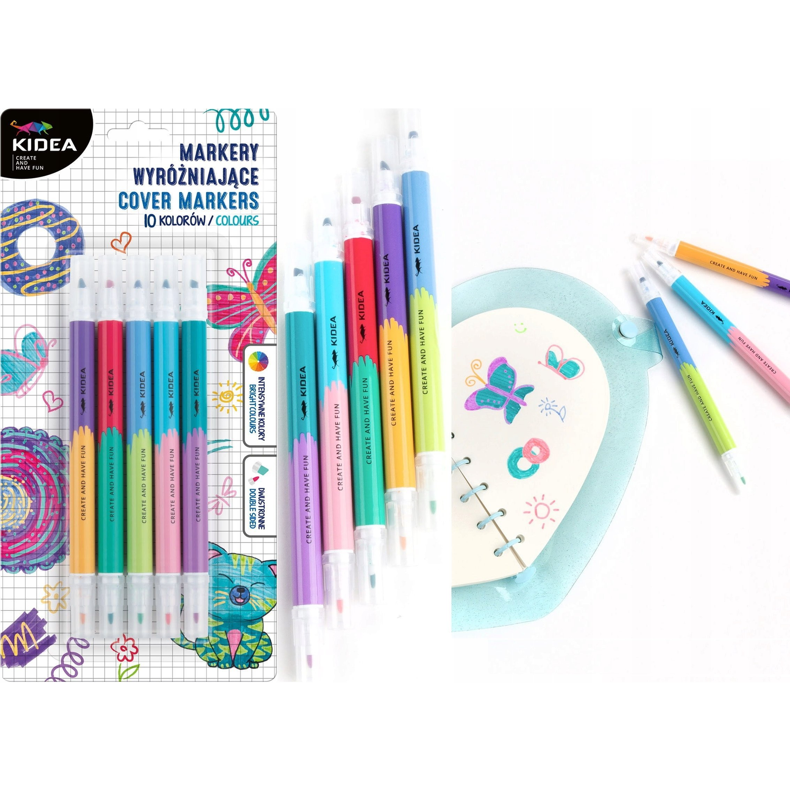 Kidea 10 Színű Filctoll Készlet (MW10KKA) (MW10KKA)