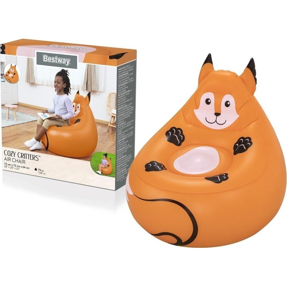 Bestway 75116 Fox Felfújható Fotel 72x72x64 cm 14722 (6941607325995)