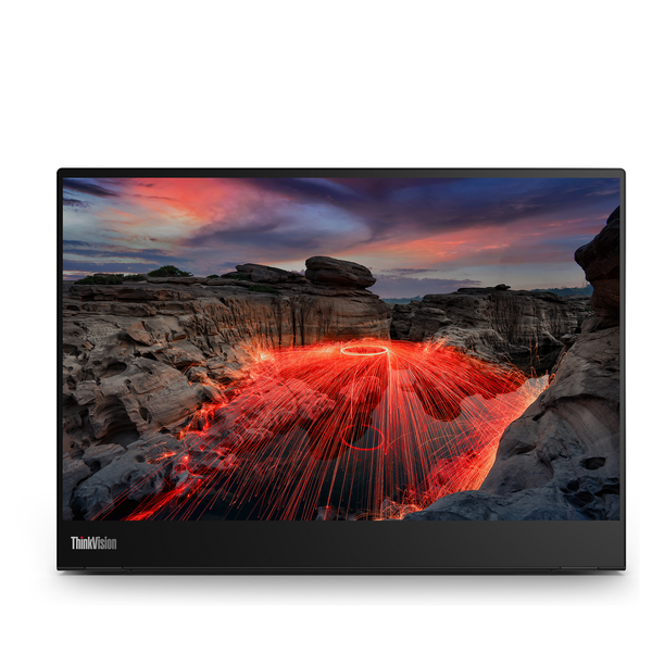 Lenovo ThinkVision M14t computerskærm 35,6 cm (14") 2240 x 1400 pixel 2.2K LED Berøringsskærm Sort