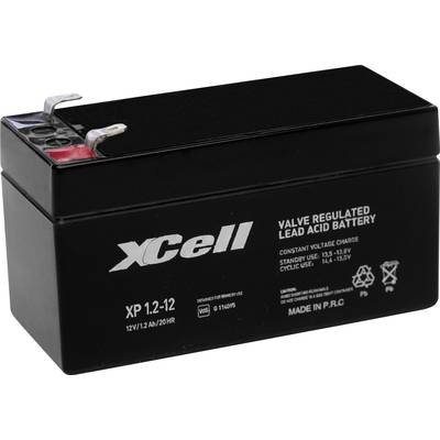 Ólom zselés akku AGM 12 V 1,2 Ah 97 x 52 x 44 mm XCell XP1.212 (XCEXP1.212)