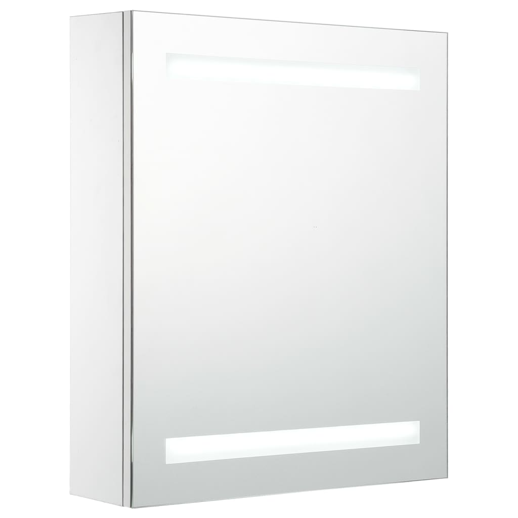 tükrös fürdőszobaszekrény LED világítással 50 x 13,5 x 60 cm (285115)