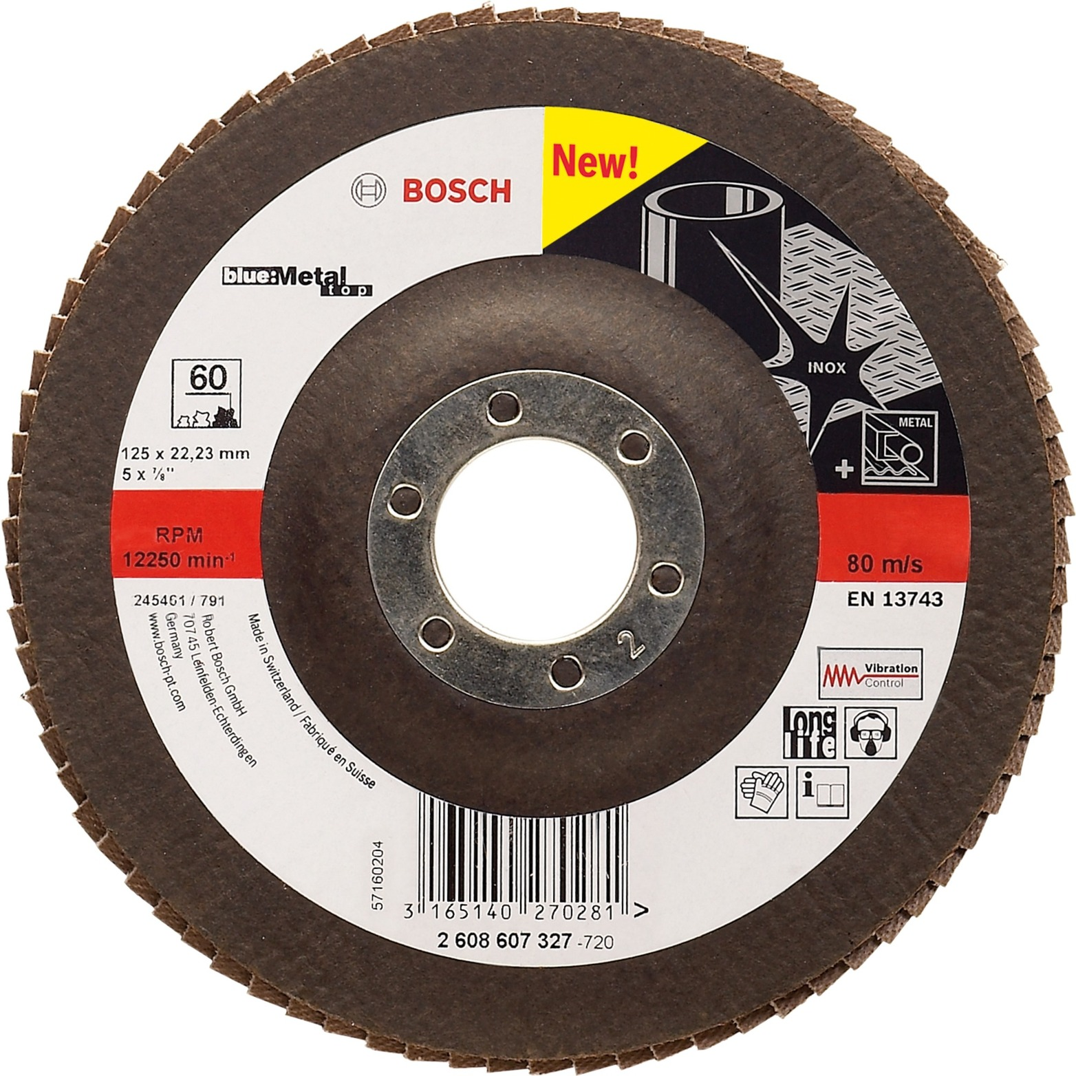 Bosch Best for Metal X571 K40 Csiszolókorong - 125mm (2608607326)